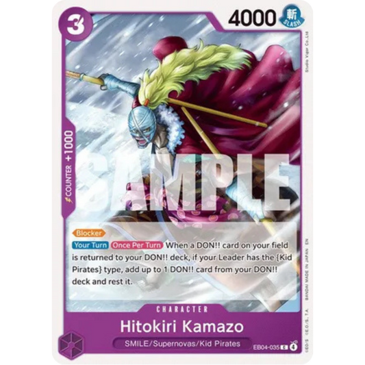 Hitokiri Kamazo (EB04-035) - The Azure Sea's Seven