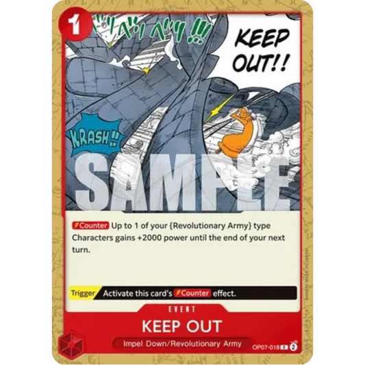 Keep Out (OP07-018) - 500 Years in the Future