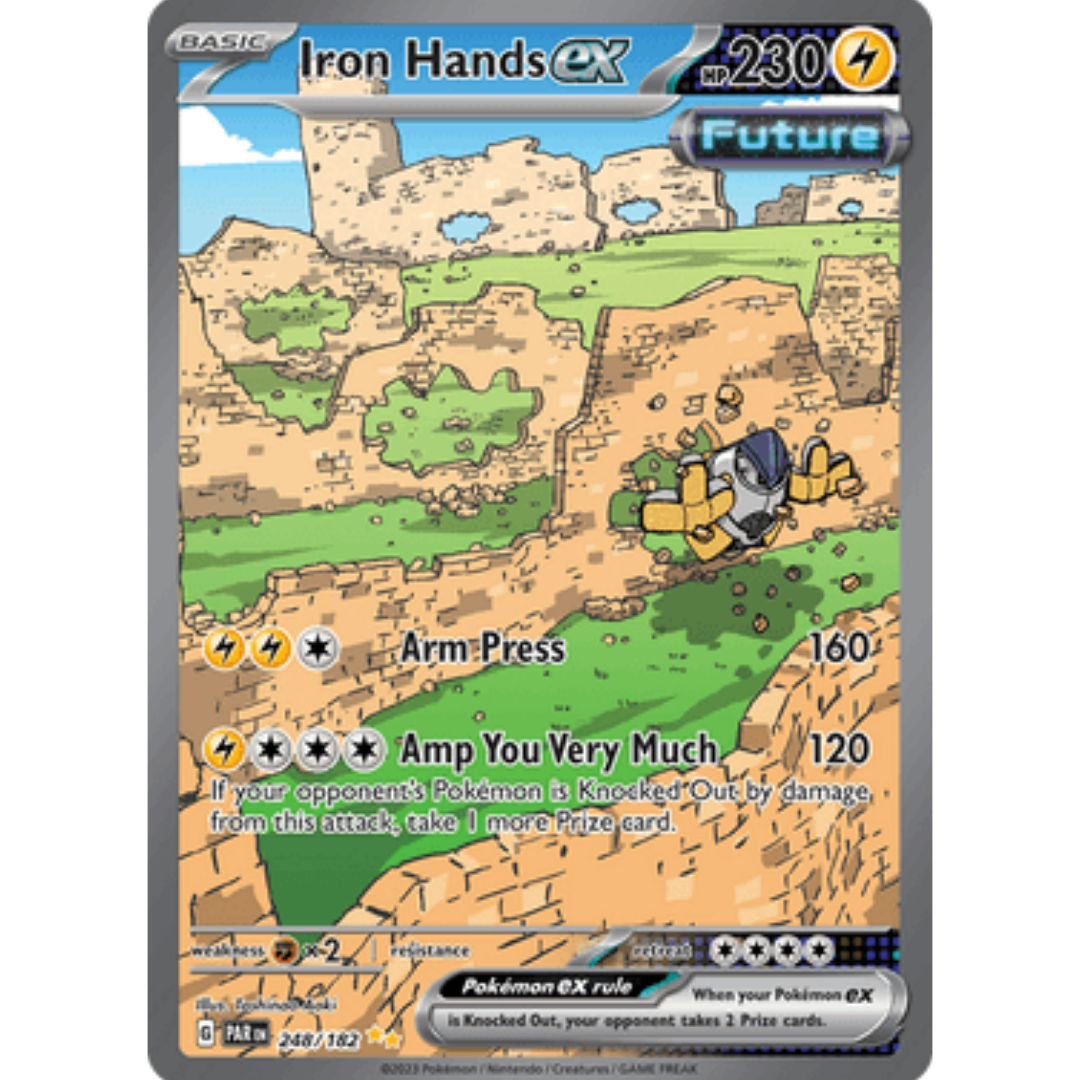 Iron Hands ex 248/182  - Holofoil SV04 Paradox Rift - Special Illustration Rare