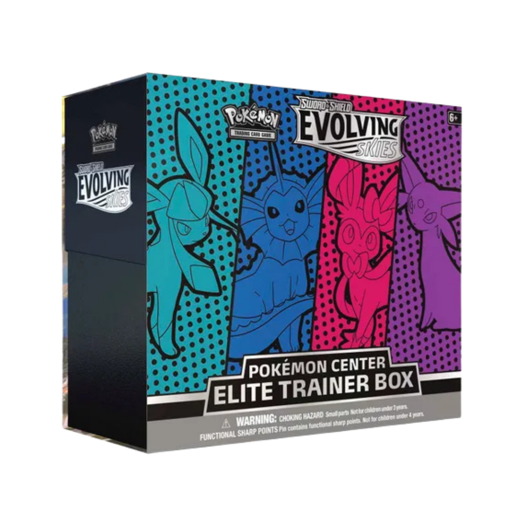 Evolving Skies Pokemon Center Elite Trainer Box [Glaceon/Vaporeon/Sylveon/Espeon] (Exclusive)