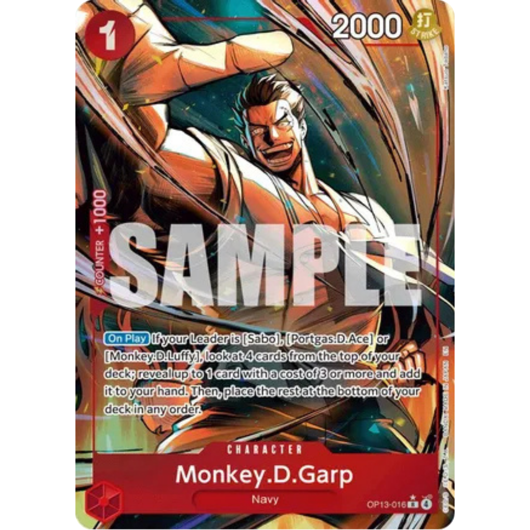 Monkey.D.Garp (Alternate Art) (OP13-016) - Carrying On His Will Foil