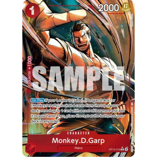 Monkey.D.Garp (Alternate Art) (OP13-016) - Carrying On His Will Foil