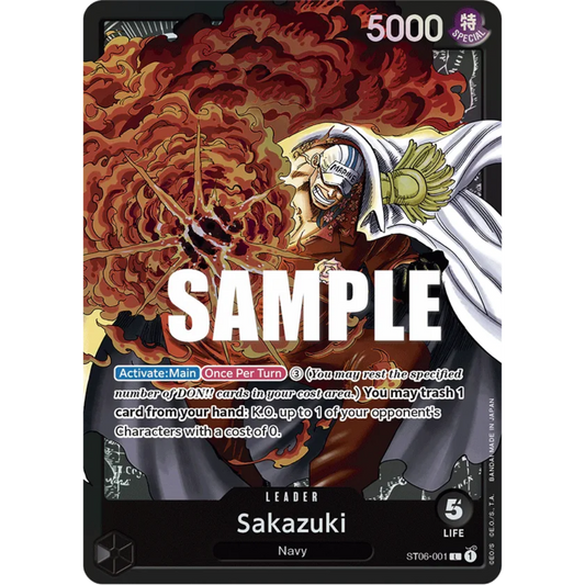 Sakazuki (ST06-001) - Starter Deck 6: Absolute Justice Foil