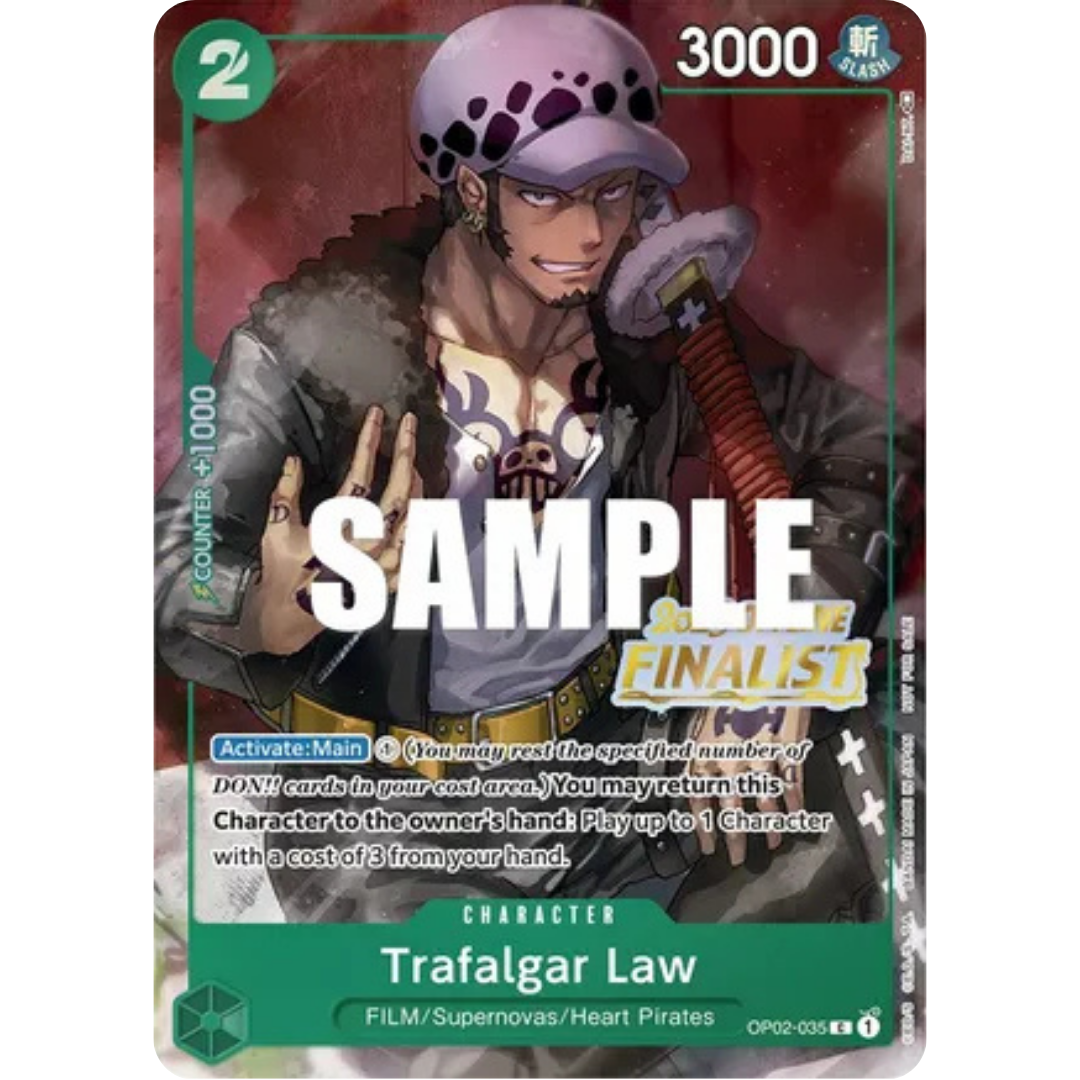 Trafalgar Law (Offline Regional 2023) [Finalist] (OP02-035) - One Piece Promotion Cards Foil