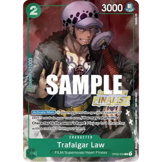 Trafalgar Law (Online Regional 2023) [Finalist] (OP02-035) - One Piece Promotion Cards Foil