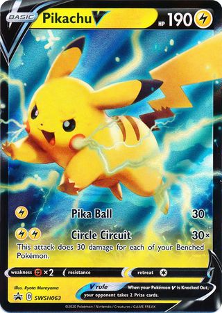 Pikachu V SWSH063  - Holofoil SWSH Sword & Shield Promo Cards - Promo