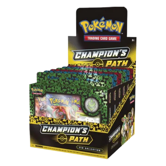 Champion's Path Pin Collection Display: Turffield, Hulbury, & Motostoke Gyms