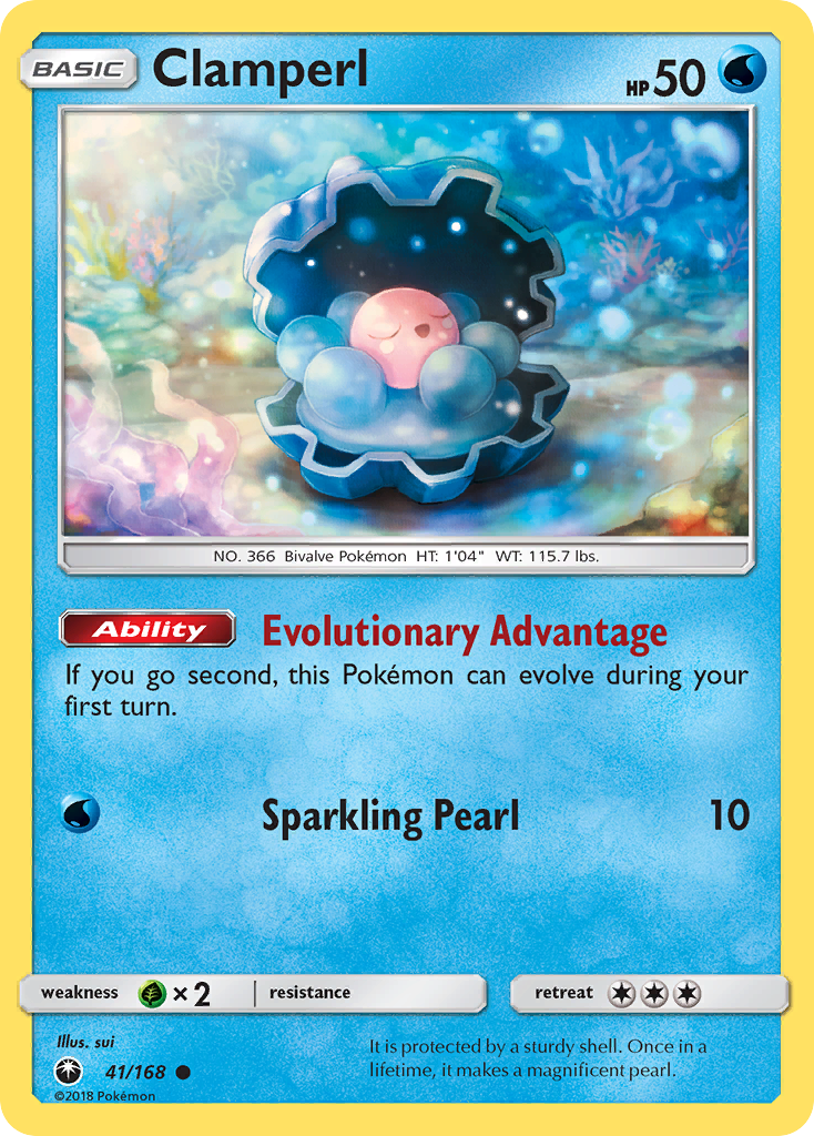 Clamperl 041  SM  Celestial Storm - Common