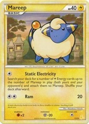 Mareep (#13)  HGSS Trainer Kit Gyarados & Raichu - Common