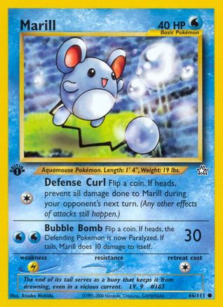 Marill 066  - Unlimited Neo Genesis - Common
