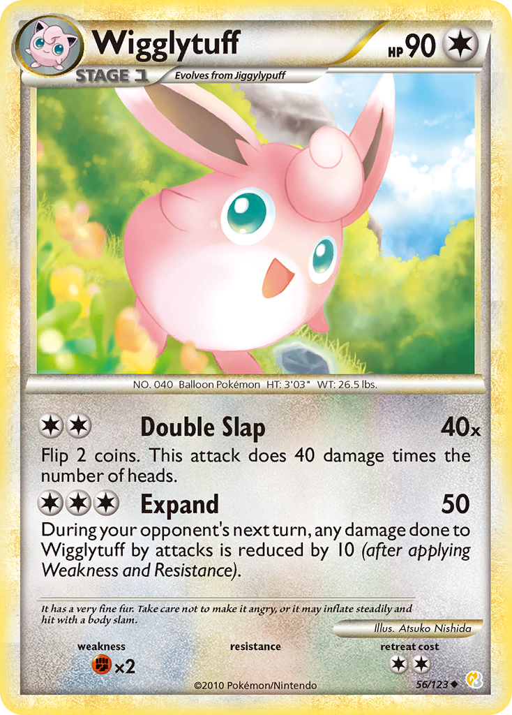 Wigglytuff 056  HeartGold SoulSilver - Uncommon