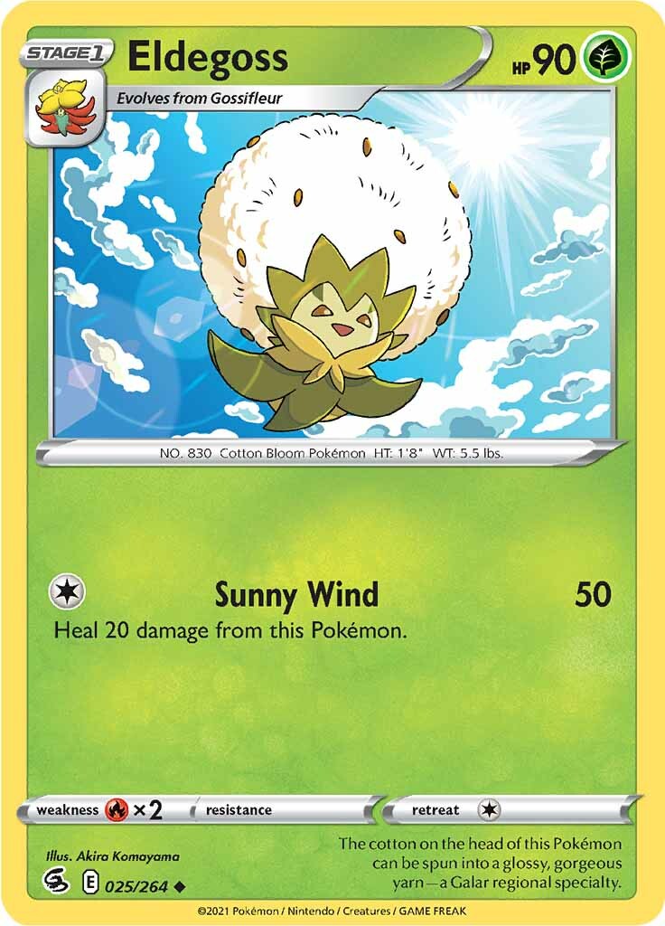 Eldegoss 025  SWSH08 Fusion Strike - Uncommon