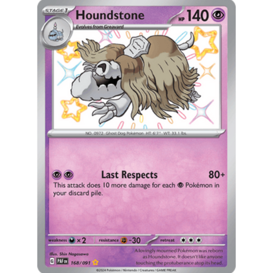 Houndstone (168/091) [Scarlet & Violet: Paldean Fates]