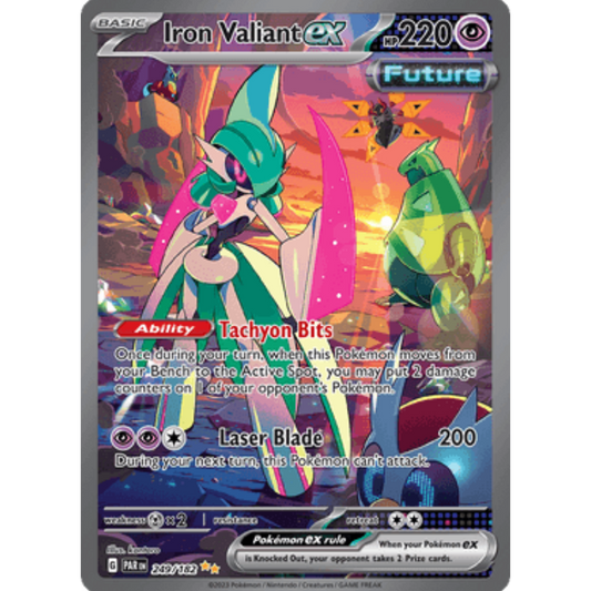 Iron Valiant ex 249/182  - Holofoil SV04 Paradox Rift - Special Illustration Rare