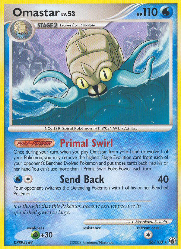 Omastar  Majestic Dawn - Rare