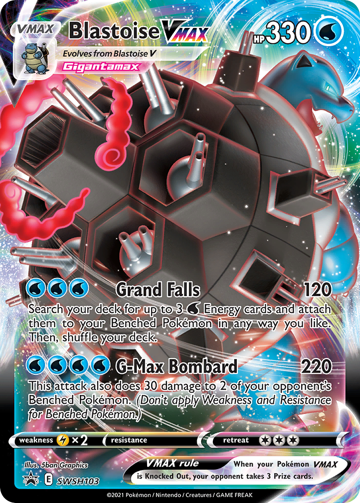 Blastoise VMAX SWSH103  - Holofoil SWSH Sword & Shield Promo Cards - Promo