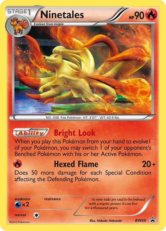 Ninetales - BW66  - Holofoil Black and White Promos - Promo