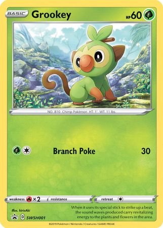 Grookey - SWSH001  - Holofoil SWSH Sword & Shield Promo Cards - Promo