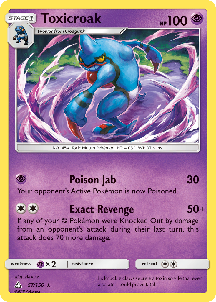 Toxicroak  SM  Ultra Prism - Rare