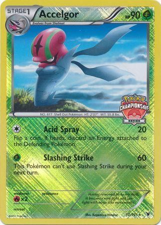 Accelgor - 12/101 (Championship Series)/101  - Reverse Holofoil League & Championship Cards - Promo