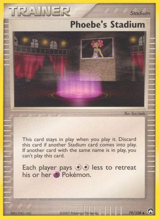 Phoebe's Stadium  - Reverse Holofoil Power Keepers - Uncommon