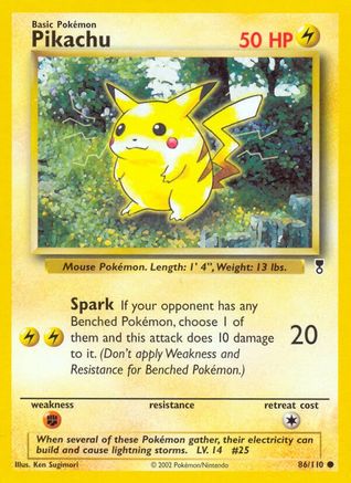 Pikachu 086  Legendary Collection - Common