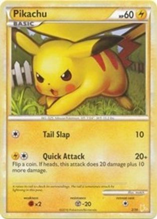 Pikachu (#2)  HGSS Trainer Kit Gyarados & Raichu - Common