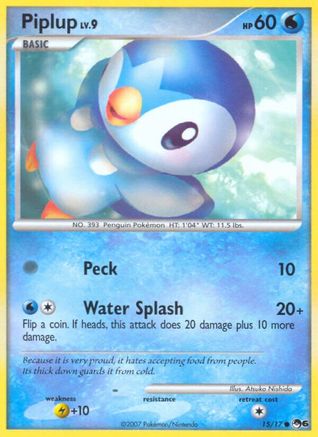 Piplup/017  POP Series 6 - Common