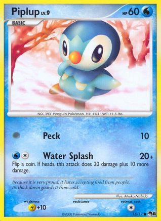 Piplup 015  POP Series 8 - Common