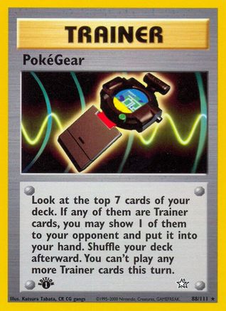 PokeGear 088  - Unlimited Neo Genesis - Rare