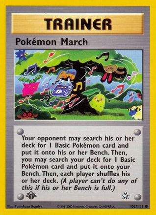 Pokemon March 102  - Unlimited Neo Genesis - Common