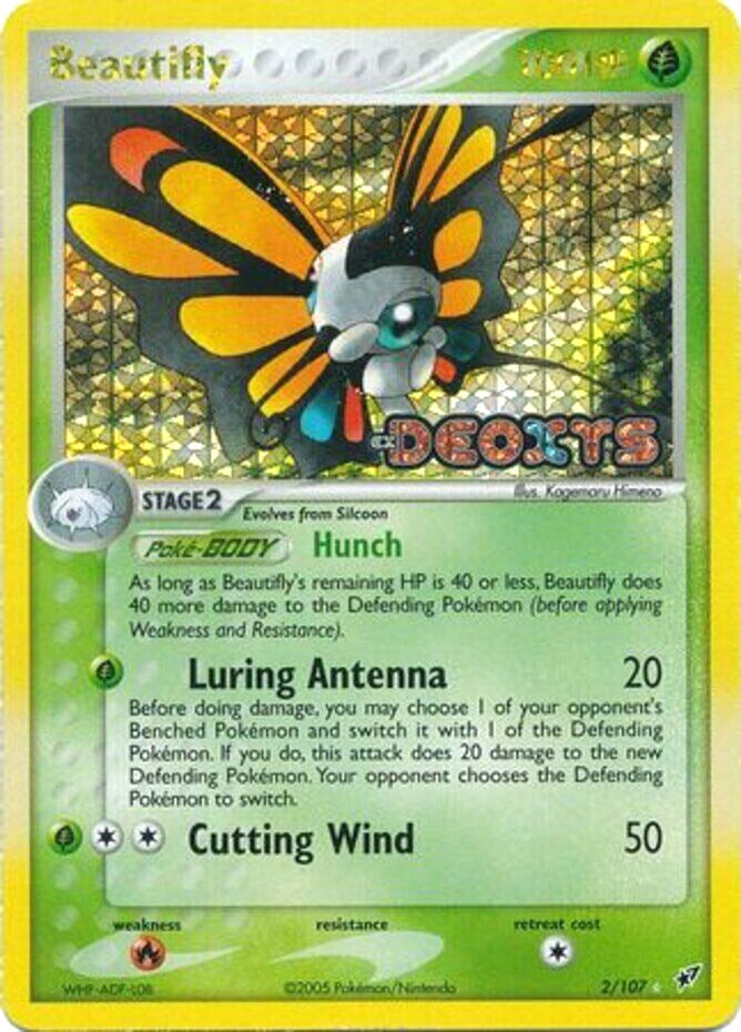 Beautifly  - Reverse Holofoil Deoxys - Holo Rare