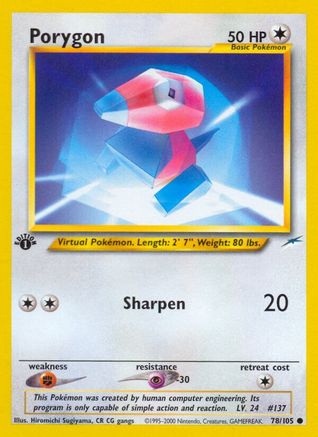 Porygon 078  - Unlimited Neo Destiny - Common