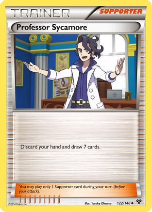 Professor Sycamore 122  - Reverse Holofoil XY Base Set - Uncommon