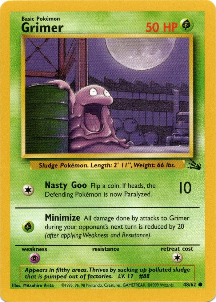Grimer 048  - Unlimited Fossil - Common