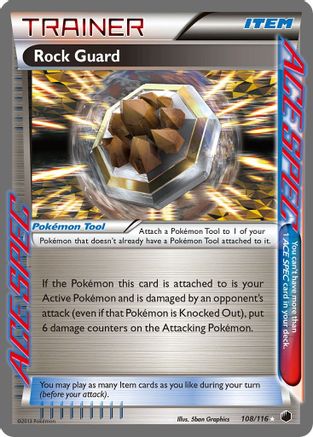 Rock Guard  - Holofoil Plasma Freeze - Rare Ace