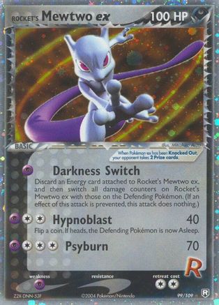 Rocket's Mewtwo ex 099  - Holofoil Team Rocket Returns - Ultra Rare