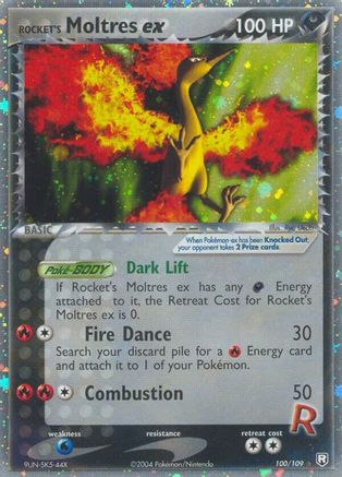 Rocket's Moltres ex 100  - Holofoil Team Rocket Returns - Ultra Rare