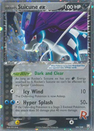 Rocket's Suicune ex 105  - Holofoil Team Rocket Returns - Ultra Rare
