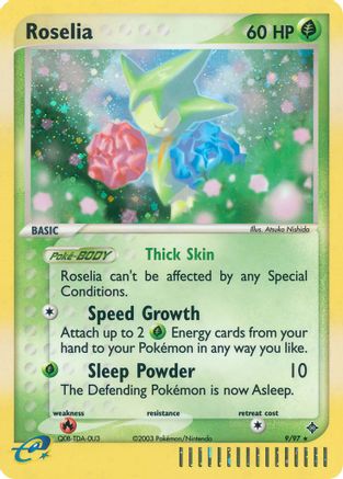 Roselia 009  - Reverse Holofoil Dragon - Holo Rare