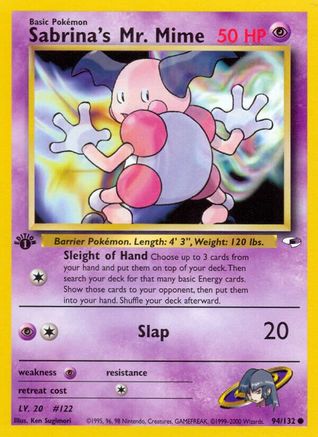 Sabrina's Mr. Mime 094  - Unlimited Gym Heroes - Common