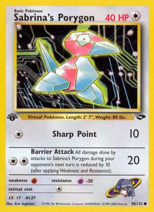 Sabrina's Porygon 098  - Unlimited Gym Challenge - Common
