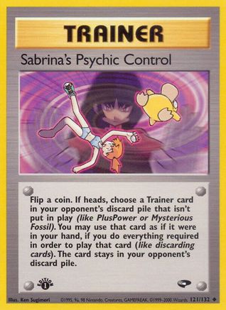 Sabrina's Psychic Control 121  - Unlimited Gym Challenge - Uncommon