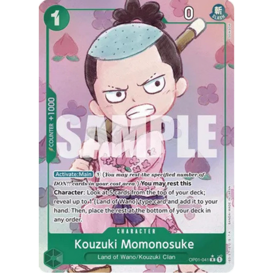 Kouzuki Momonosuke (Alternate Art) (OP01-041) - Premium Booster -The Best- Foil