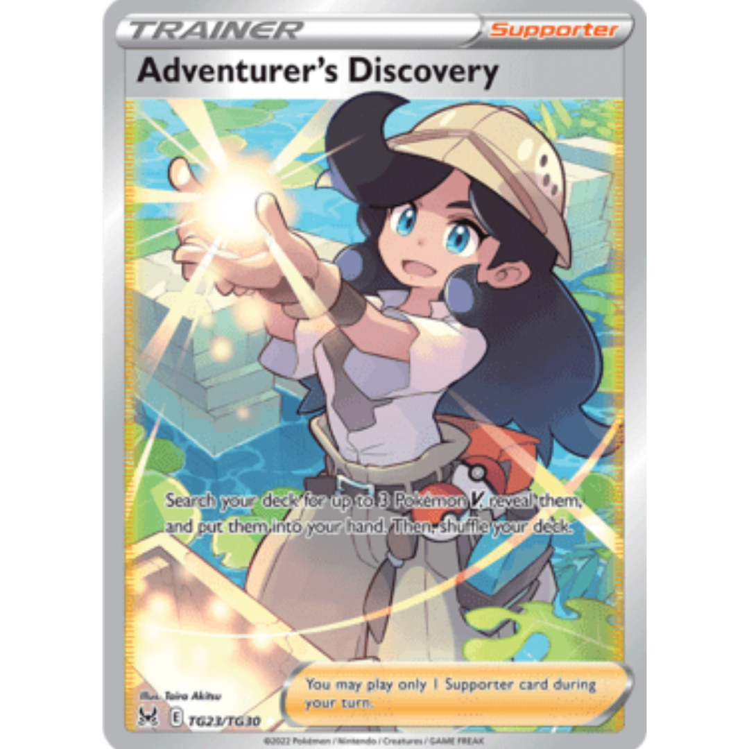 Adventurer's Discovery TG23  - Holofoil SWSH11 Lost Origin Trainer Gallery - Ultra Rare