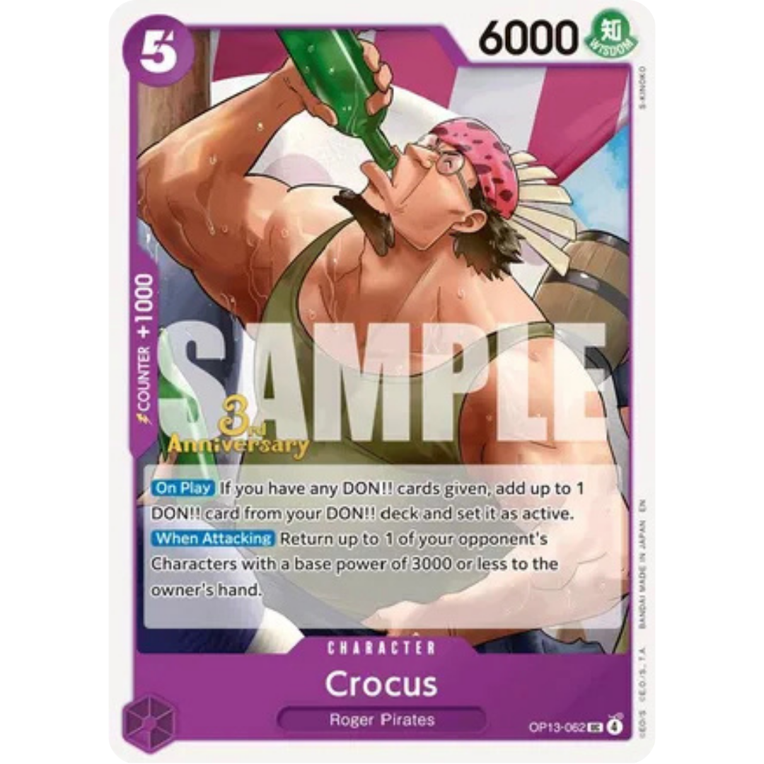 Crocus (OP13-062) - Carrying On His Will: 3rd Anniversary Tournament Cards