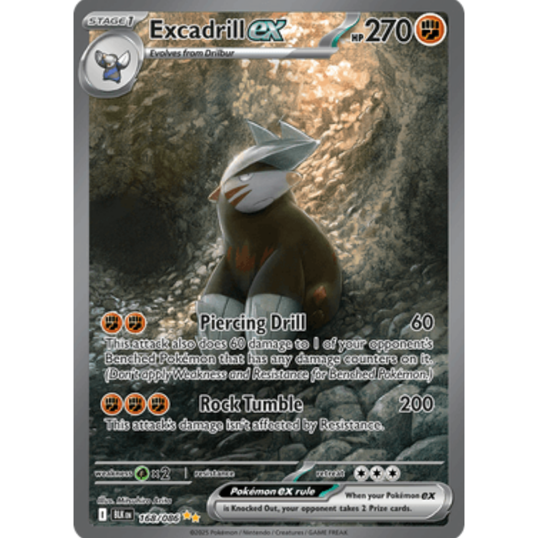 Excadrill ex 168/086  - Holofoil SV Black Bolt - Special Illustration Rare