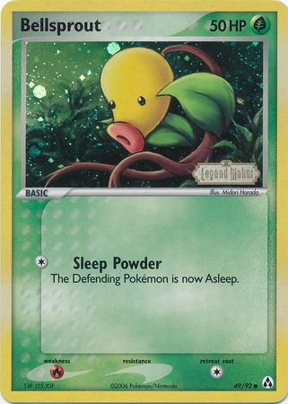 Bellsprout 049  - Reverse Holofoil Legend Maker - Common