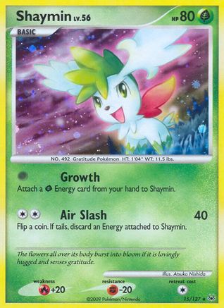 Shaymin (15)  - Holofoil Platinum - Holo Rare