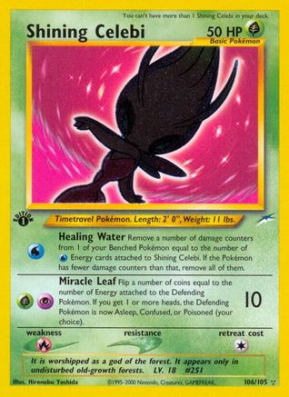 Shining Celebi  Neo Destiny - Secret Rare